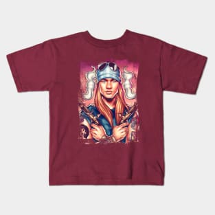 Rock Star Rose Kids T-Shirt